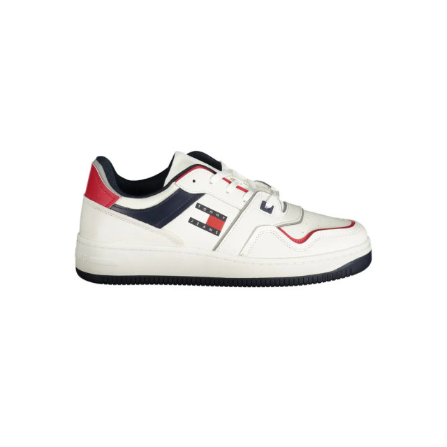 Tommy Hilfiger Retro basket cupsole sneakers Tommy Hilfiger Wit Retro Basket Cupsole Sneakers large