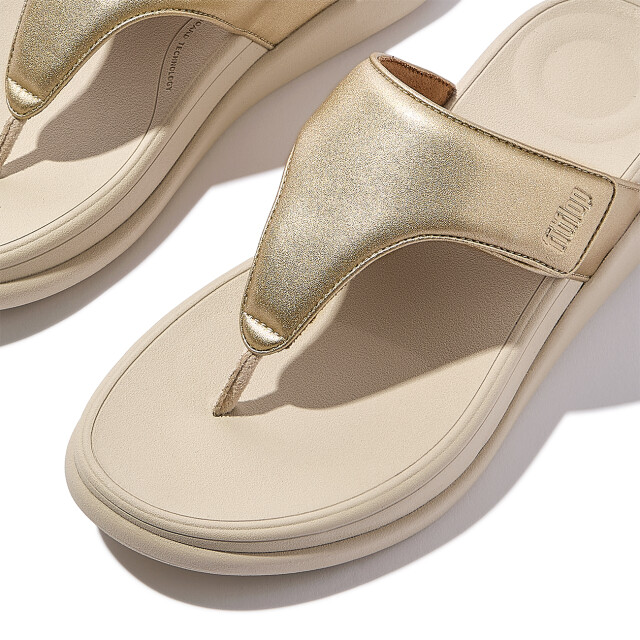 FitFlop F-mode go adjustable flatform toe-post sandals IW1 large
