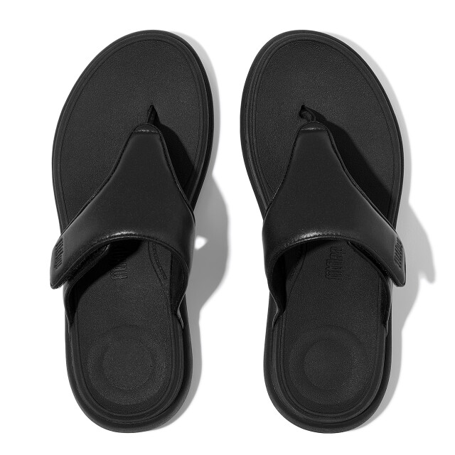 FitFlop F-mode go adjustable flatform toe-post sandals IW1 large