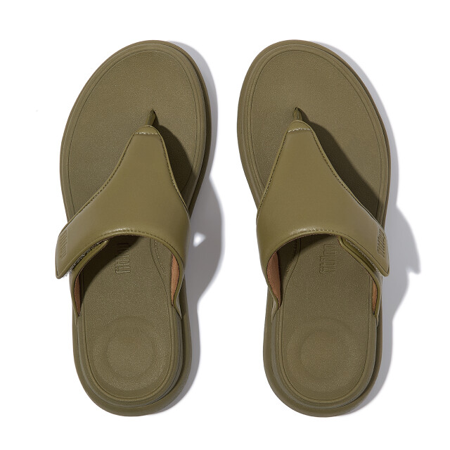 FitFlop F-mode go adjustable flatform toe-post sandals IW1 large