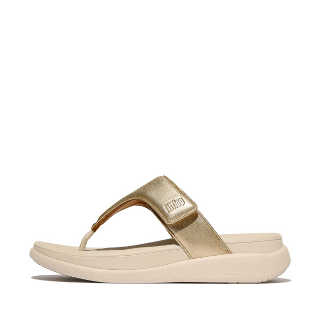 FitFlop F-mode go adjustable flatform toe-post sandals IW1 large
