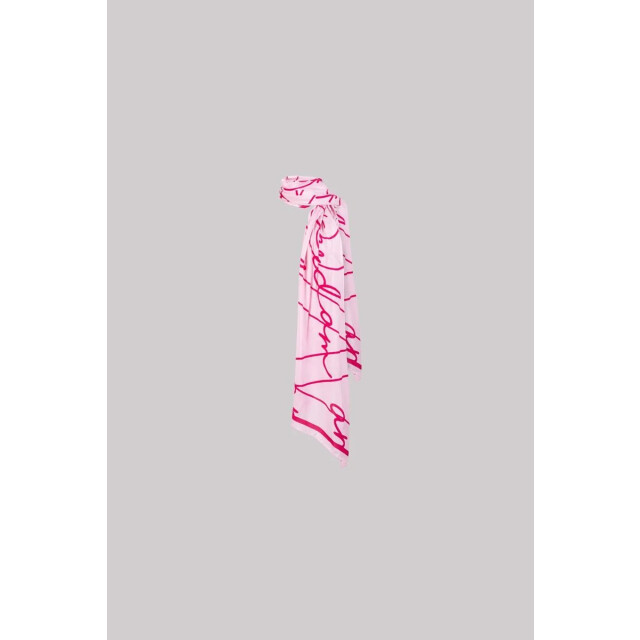Jansen Amsterdam Zomer sjaal vtt 904 light pink/ berry VTT 904 large