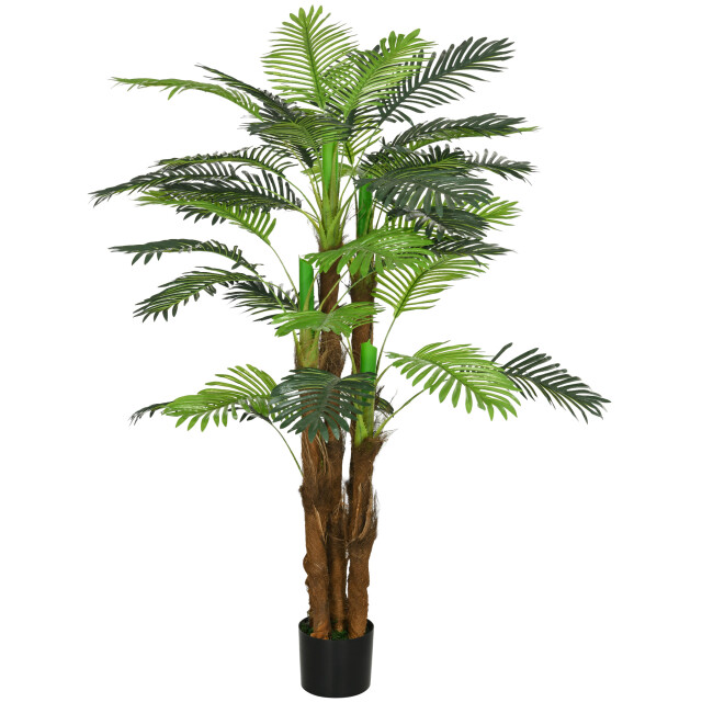 4goodz Homcom kunstplant kunstpalm 160 cm met 36 takken 3128083 large