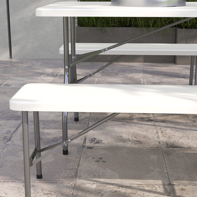 4goodz Outsunny 3-delige biertafel / picknicktafel set voor 6 pers 3128084 large