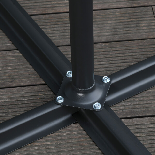 4goodz Outsunny zweefparasol met draaimechanisme, Ø3 mtr - 3128085 large