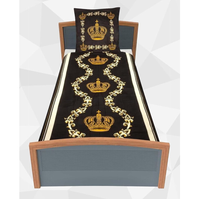 Hanse® Gouden kroon dekbedovertrek 1 persoons 135x200 cm 3048632 large