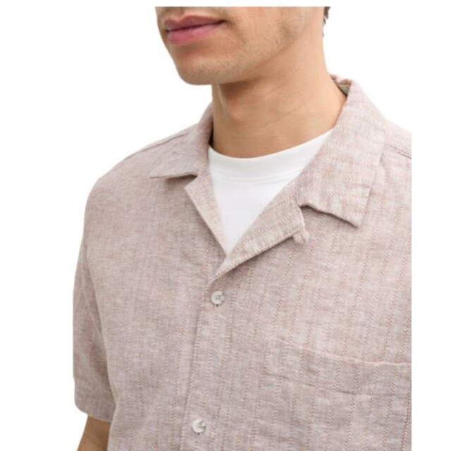 Tom Tailor Structured cotton linen shirt 1045106 large