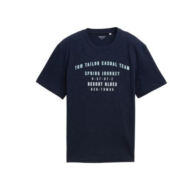 Tom Tailor Printed slub t-shirt 1045690 large