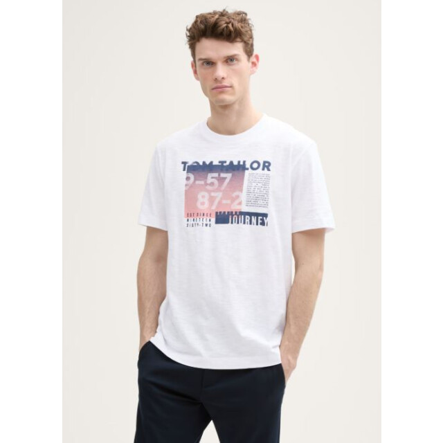 Tom Tailor Printed slub t-shirt 1045690 large