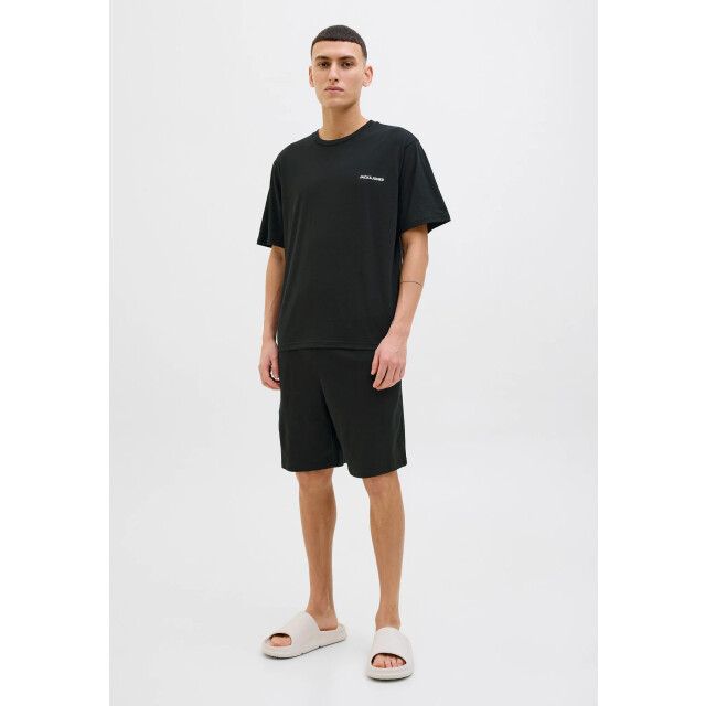 Jack & Jones Heren korte shortama pyjamaset jaceverest 12273635-Zwart large