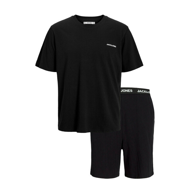 Jack & Jones Heren korte shortama pyjamaset jaceverest 12273635-Zwart large