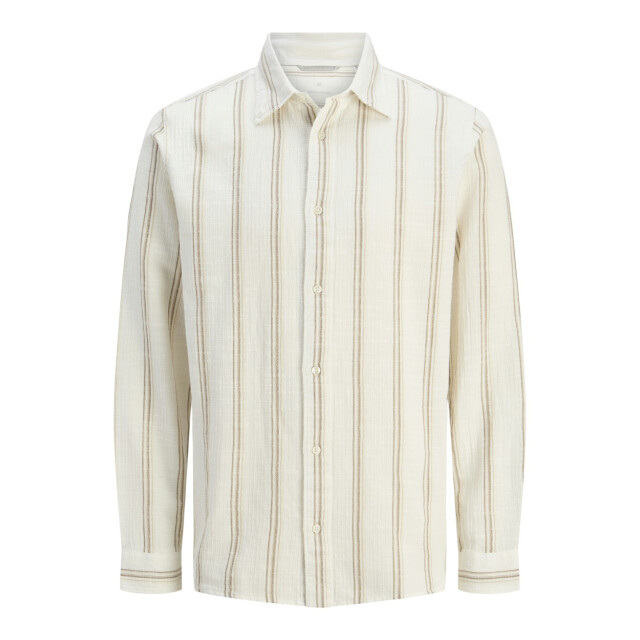 Jack & Jones Jprccregent dobby ls shirt ecru dessin 5309.08.0010 large