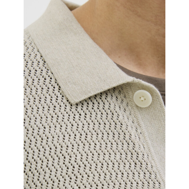 Jack & Jones Jprblaarto knit polo ss ln zand 5319.04.0002 large