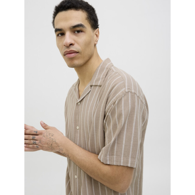 Jack & Jones Jjeenzo stripe resort shirt ss sn dessin 5319.79.0017 large