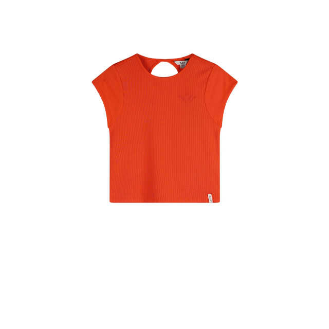 NoBell Zomer tanktop meisjes koraal jersey, rib kit Q503-3409-545 large