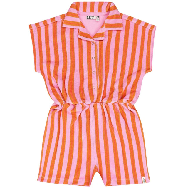 Tumble 'n Dry Zomer jumpsuit meisjes roze/ gestreept la barre 84-21270-14113-rosebloom large
