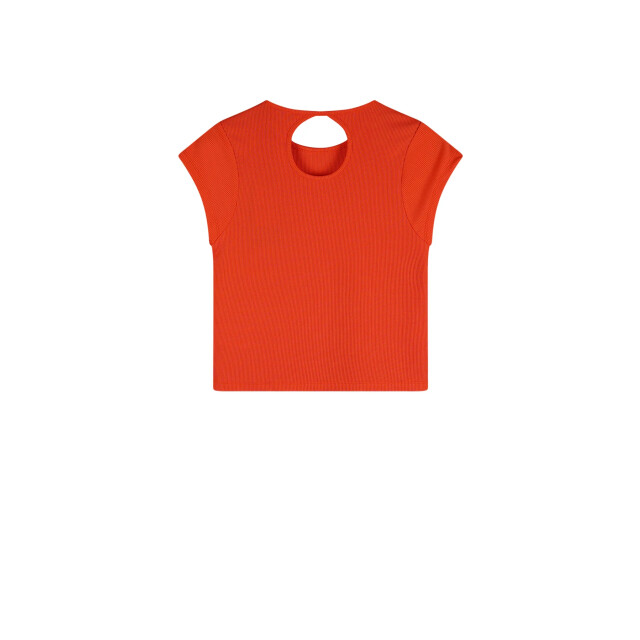 NoBell Zomer tanktop meisjes koraal jersey, rib kit Q503-3409-545 large