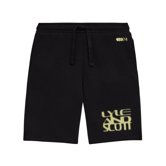 Lyle and Scott Zomer sweat short jongens jet formation blur graphic MLB2221V-Z865 Jet Black large