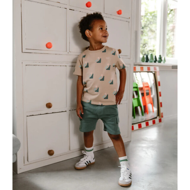 DAILY 7 Zomer short jongens - cargo 920155-9912-Ocean Green large