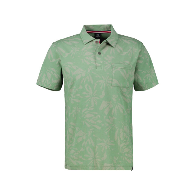 Lerros Heren polo 25332281 612 sage green Lerros Polo 25332281 612SageGreen large