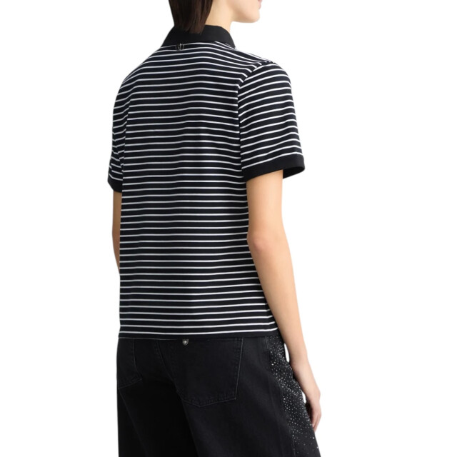 Liu Jo Polo top dames Liu Jo Zwart Polo Top Met Strass Steentjes large