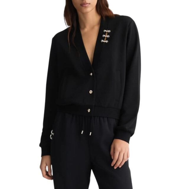 Liu Jo Cardigan dames Liu Jo Zwart Vest Met Knopen large