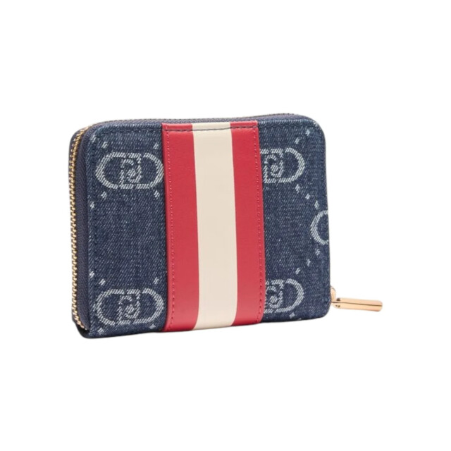 Liu Jo Portmonnee dames Liu Jo Blauw Denim Portemonnee Met Logo large