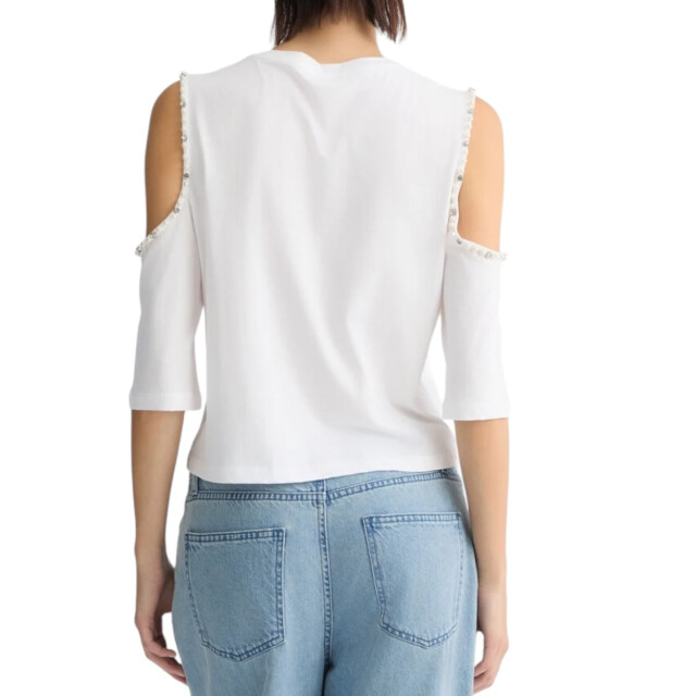 Liu Jo Bloes dames Liu Jo Wit Top Met Parels large