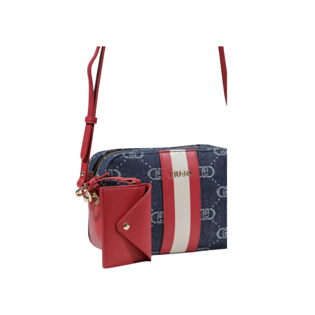 Liu Jo Tas dames Liu Jo Blauw Denim Schoudertas Met Logo large