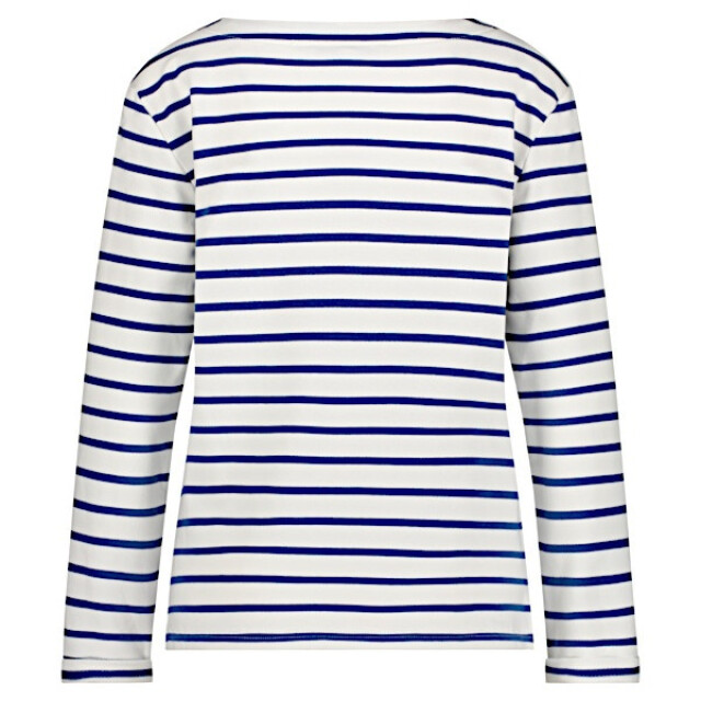 Red Button Top srb4471 terry stripe jeans blue SRB4471 Terry stripe - Jeans Blue large