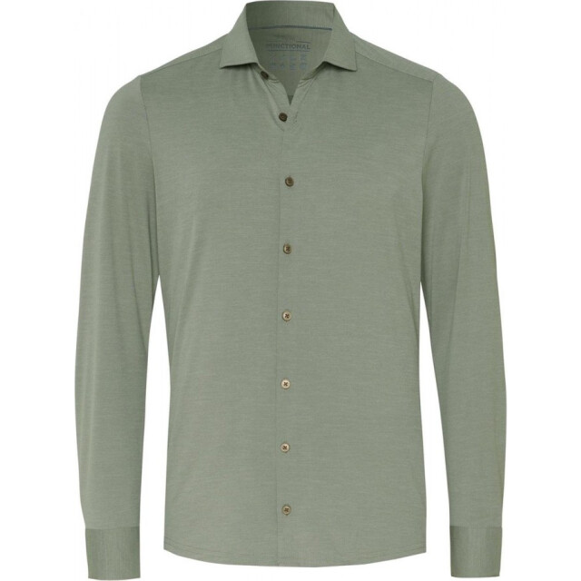 Pure E11301-21750 400 heren overhemd lange mouw 400 Groen/E11301-21750 large
