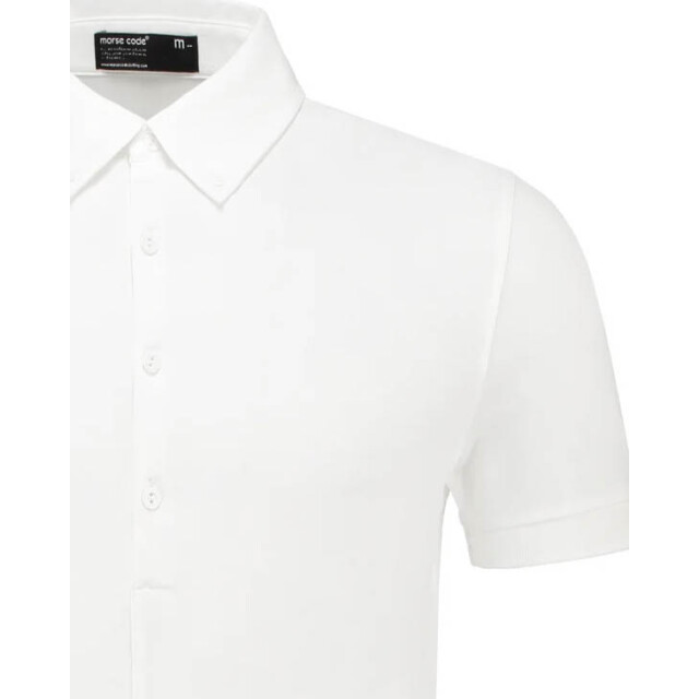 Morse code Alpha 3 jersey polo met korte mouwen 099707-001-L large