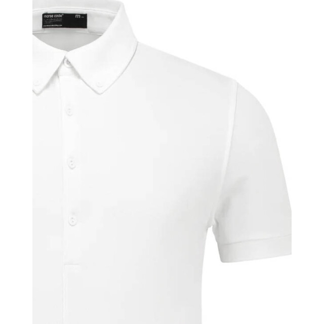 Morse code Alpha 1 pique polo met korte mouwen 099686-001-L large