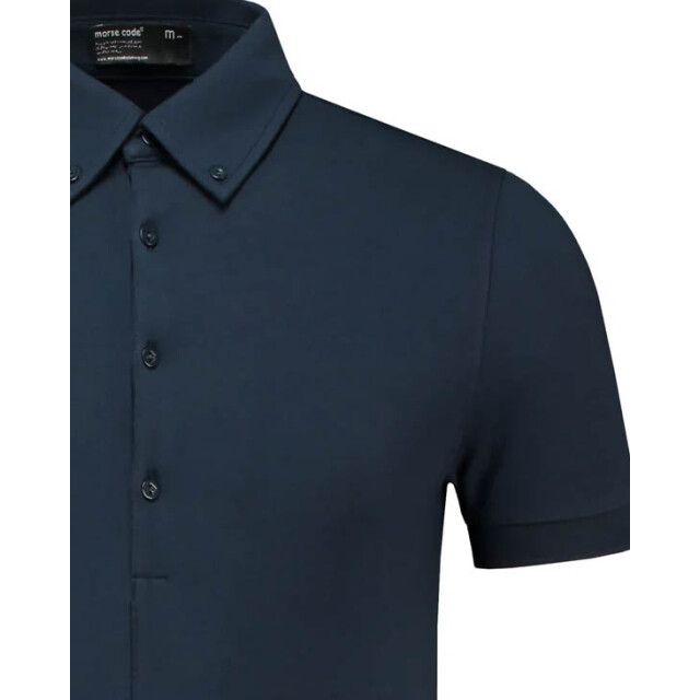 Morse code Alpha 1 jersey polo met korte mouwen 099695-001-XL large