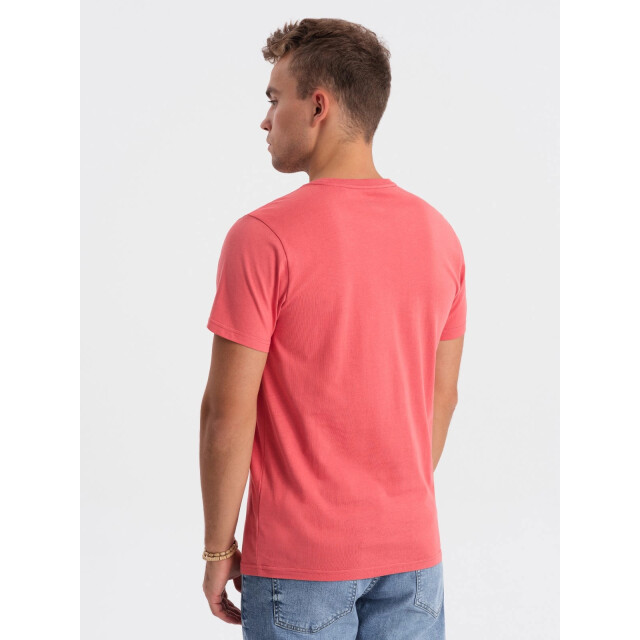 Ombre T-shirt heren zalm santos OM-0146-SANTOS large