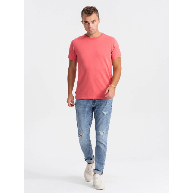 Ombre T-shirt heren zalm santos OM-0146-SANTOS large