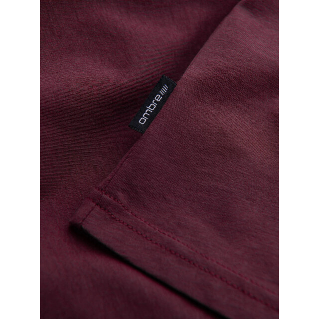 Ombre T-shirt heren bordeaux karite OM-0146-KARITE large