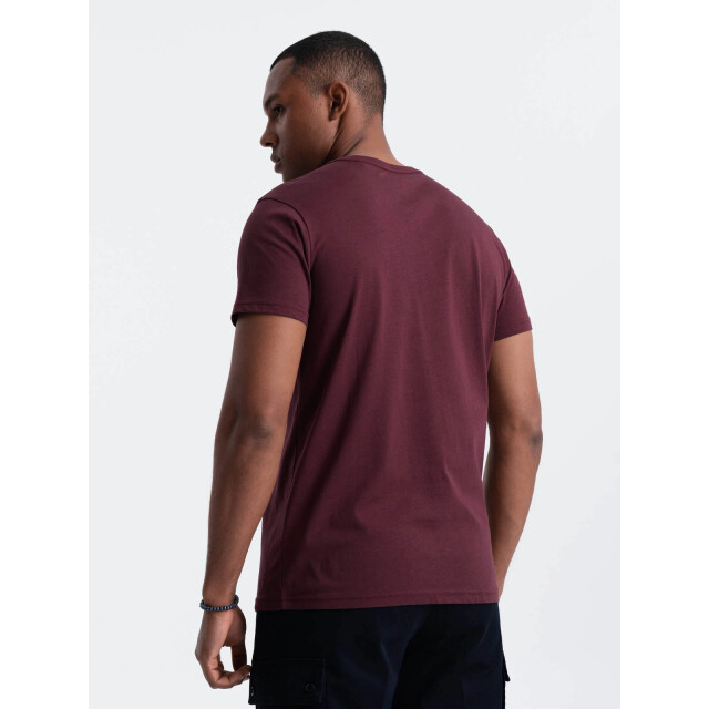 Ombre T-shirt heren bordeaux karite OM-0146-KARITE large