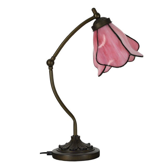 LumiLamp Tiffany tafellamp 26x19x50 cm hout kunststof 3109980 large
