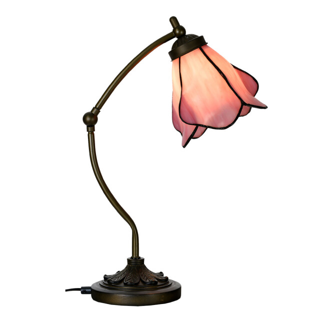 LumiLamp Tiffany tafellamp 26x19x50 cm hout kunststof 3109980 large
