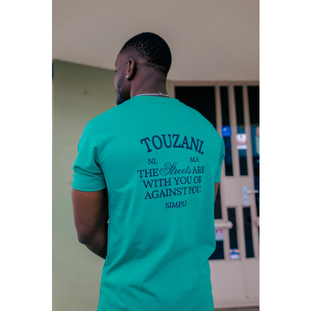 Touzani Zomer t-shirt jongens - kigoi Kigoi Green Light Blue large