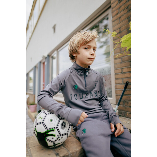 Touzani Zomer trui jongens antraciet platinum Platinum Anthracite large