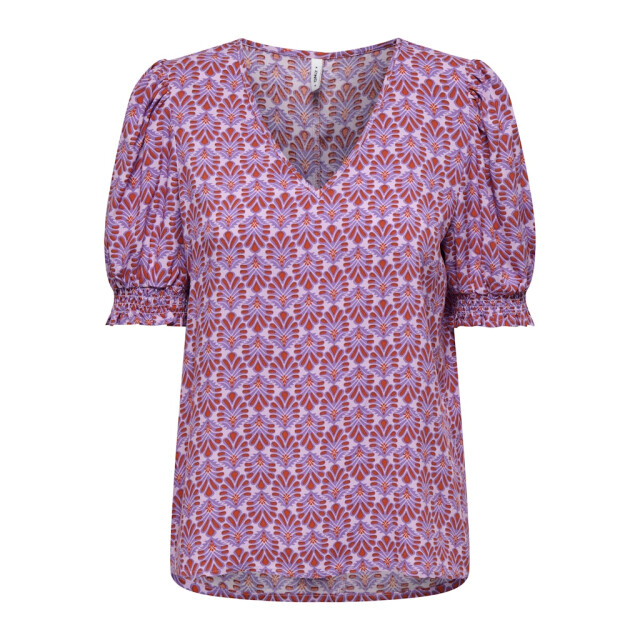Only onlnova life vis s/s blair top aop 15256766 dewberry 06613.799.0002 large