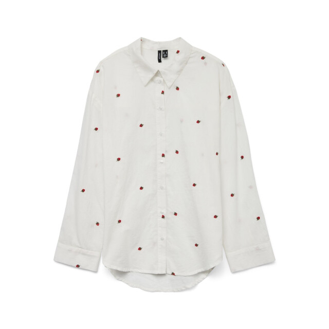 Vero Moda vmodona ls shirt wvn ga 10324629 snow white 06615.112.0040 large