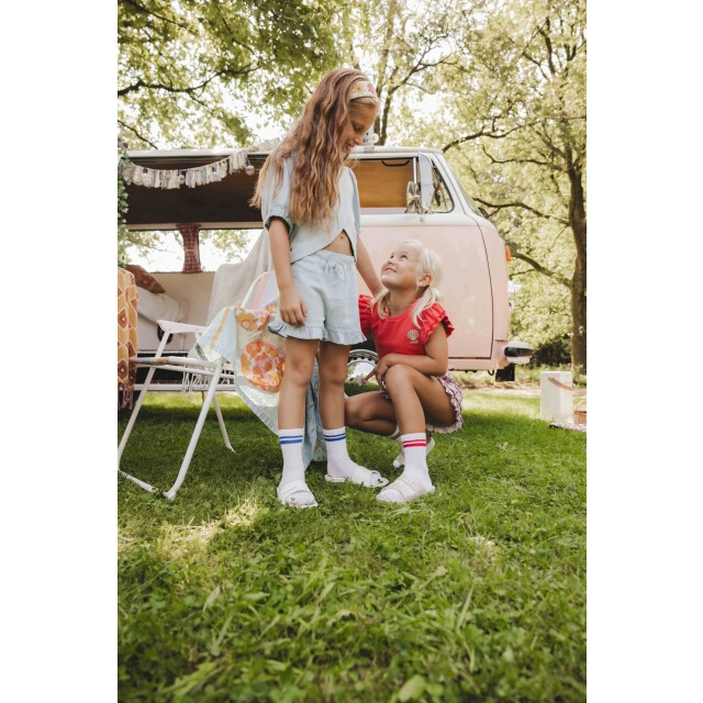 Looxs Revolution Short light blue viscose/linnen voor meisjes in de kleur 2512-7630-134 large