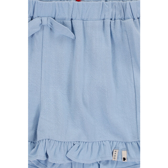 Looxs Revolution Short light blue viscose/linnen voor meisjes in de kleur 2512-7630-134 large
