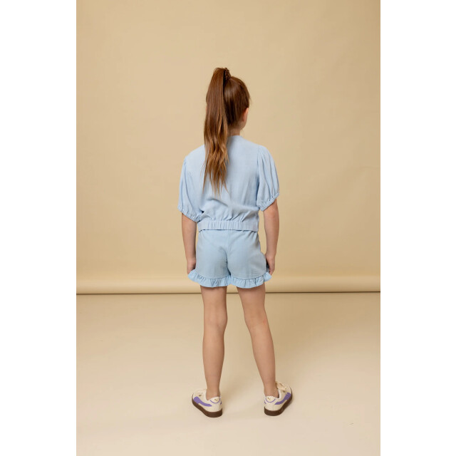 Looxs Revolution Cropped blouse viscose/linnen voor meisjes in de kleur 2512-7130-134 large