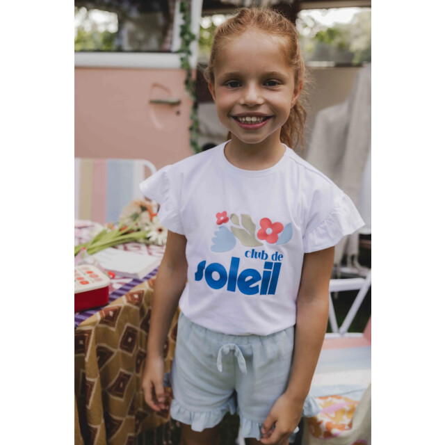 Looxs Revolution Short light blue viscose/linnen voor meisjes in de kleur 2512-7630-134 large