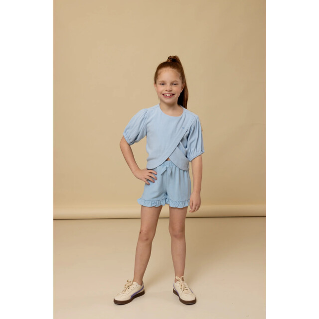 Looxs Revolution Cropped blouse viscose/linnen voor meisjes in de kleur 2512-7130-134 large