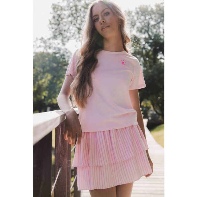 Looxs Revolution Skort pastel pink stripe voor meisjes in de kleur 2512-5752-592 large